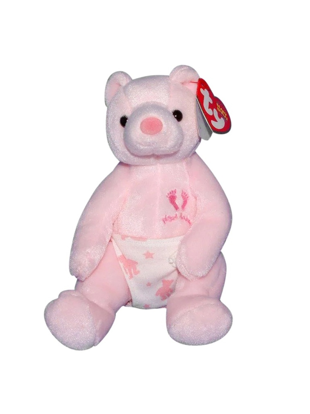 Ty Beanie Baby “ It’s a Girl “ Pink Baby Bear Beanie Plush. NWT Rare